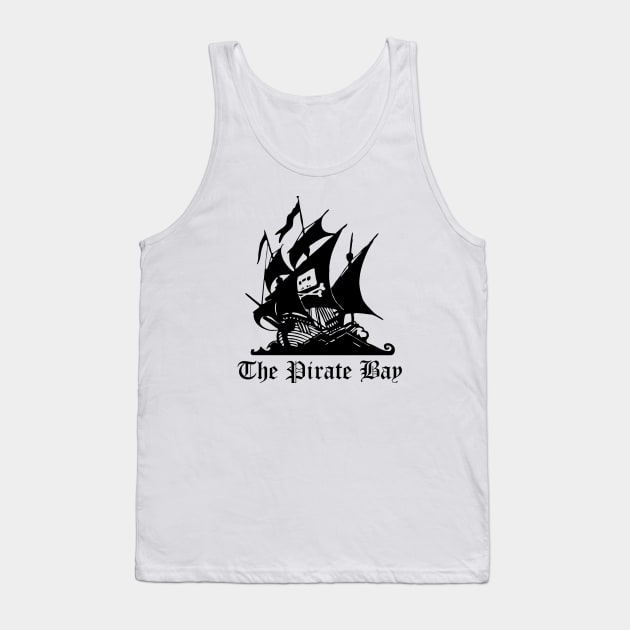 The Pirate Bay - Official Logo Tank Top by Sonoran Design and Custom Apparel